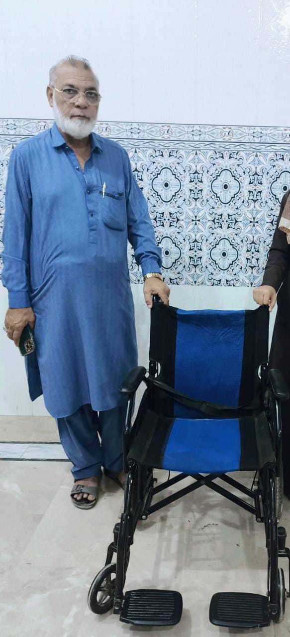 Provided Wheelchair to a Hospital through Master Papers' Donation